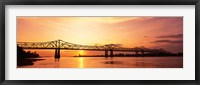 Framed Bridge At Sunset, Mississippi