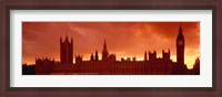 Framed Houses of Parliament, London, England