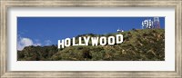 Framed Hollywood Hills Sign, Los Angeles, California