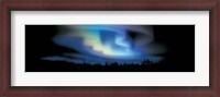 Framed Northern Lights (blue sky)
