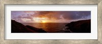 Framed Sunset Ocean-scape England
