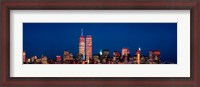 Framed New York City Skyline with World Trade Center