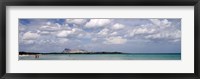 Framed La Cinta Beach with Tavolara Island, San Teodoro, Italy