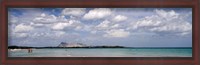 Framed La Cinta Beach with Tavolara Island, San Teodoro, Italy