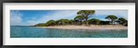Framed Palombaggia Beach, Corsica, France