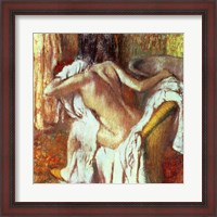 Framed Woman drying herself