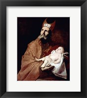 Framed Saint Simeon with the Christ child