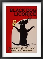 Framed Black Dog Licorice
