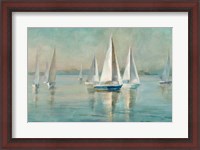 Framed Sailboats at Sunrise