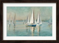 Framed Sailboats at Sunrise