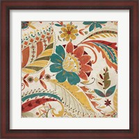 Framed Boho Paisley Spice I