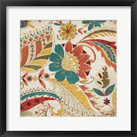 Boho Paisley Spice I Framed Print