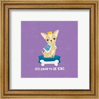 Framed 'Good Dogs Chihuahua Bright' border=