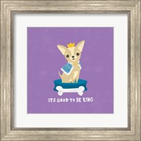 Framed 'Good Dogs Chihuahua Bright' border=