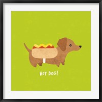 Framed Good Dogs Dachshund Bright