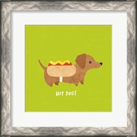 Framed 'Good Dogs Dachshund Bright' border=