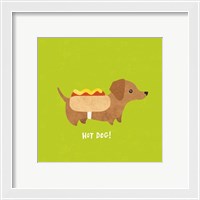 Framed 'Good Dogs Dachshund Bright' border=