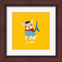 Framed Good Dogs French Bulldog Bright