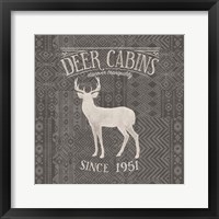 Soft Lodge III Dark Framed Print