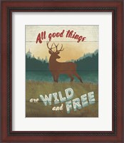 Framed 'Discover the Wild II' border=