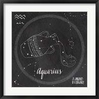 Night Sky Aquarius Framed Print