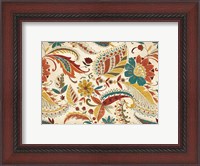 Framed Boho Paisley Spice III