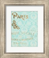 Framed Paris in Gold I