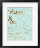 Paris in Gold I Framed Print