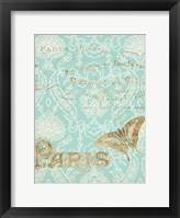 Framed Paris in Gold III