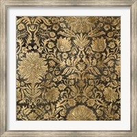 Framed Golden Damask III