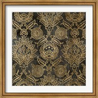 Framed Golden Damask IV