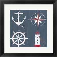 Nautical Quadrant I Framed Print