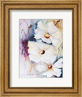 Framed Blooms Aquas I