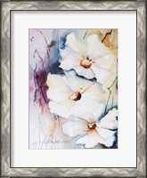 Framed Blooms Aquas I