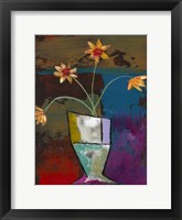 Abstract Expressionist Flowers II Framed Print