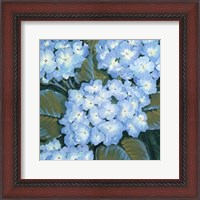 Framed Blue Hydrangeas I