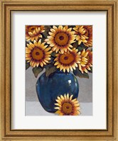 Framed Vase of Sunflowers I