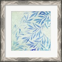 Framed Cerulean Foliage I