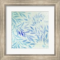 Framed Cerulean Foliage II