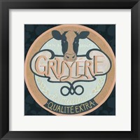 Cheese Label IV Framed Print