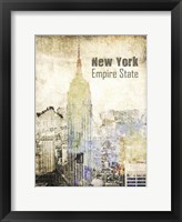 New York Grunge II Framed Print