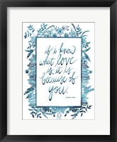 Framed Love Quote II