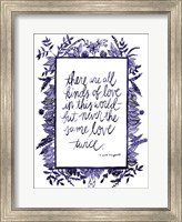 Framed Love Quote IV