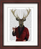 Framed Deer in Smoking Jacket