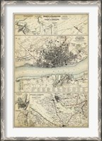 Framed Map of the Coast of England IV