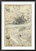 Framed Map of the Coast of England IV