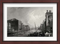 Framed Antique View of Venice