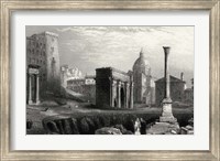 Framed Antique View of Rome