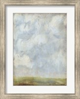 Framed Aged Abstract Landscape II