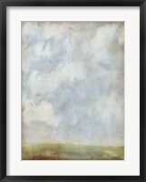 Framed Aged Abstract Landscape II